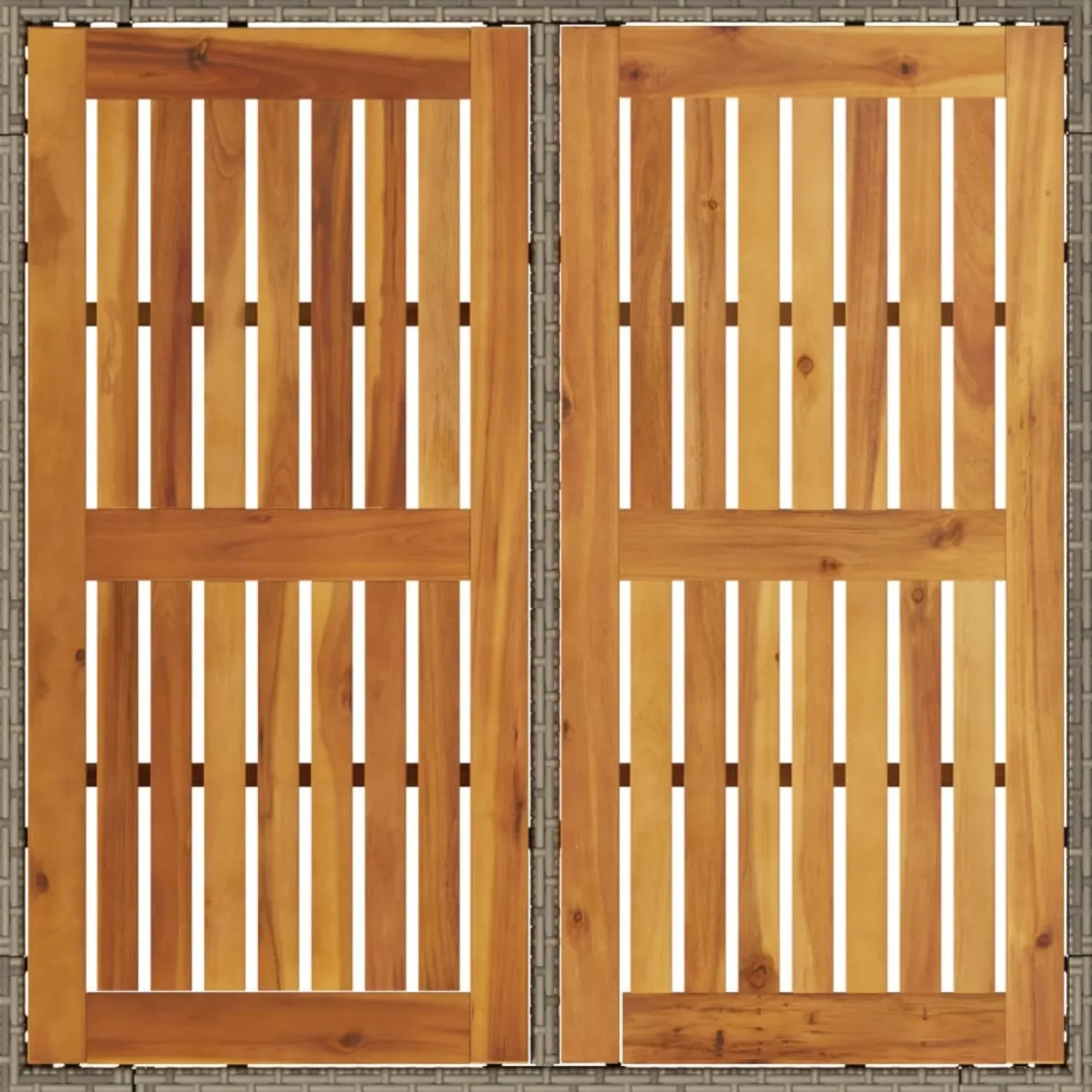 Stół ogrodowy Szary 90 x 90 x 75 cm Technorattan vidaXL