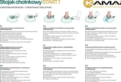 Stojak choinkowy KAMAI START 1 do drzewka 2,0m ZIELONY NOWY
