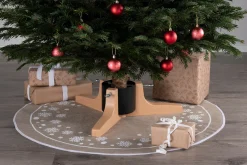 Stojak choinkowy z imitacją drewna, 62 cm, zbiornik 2,2 l
