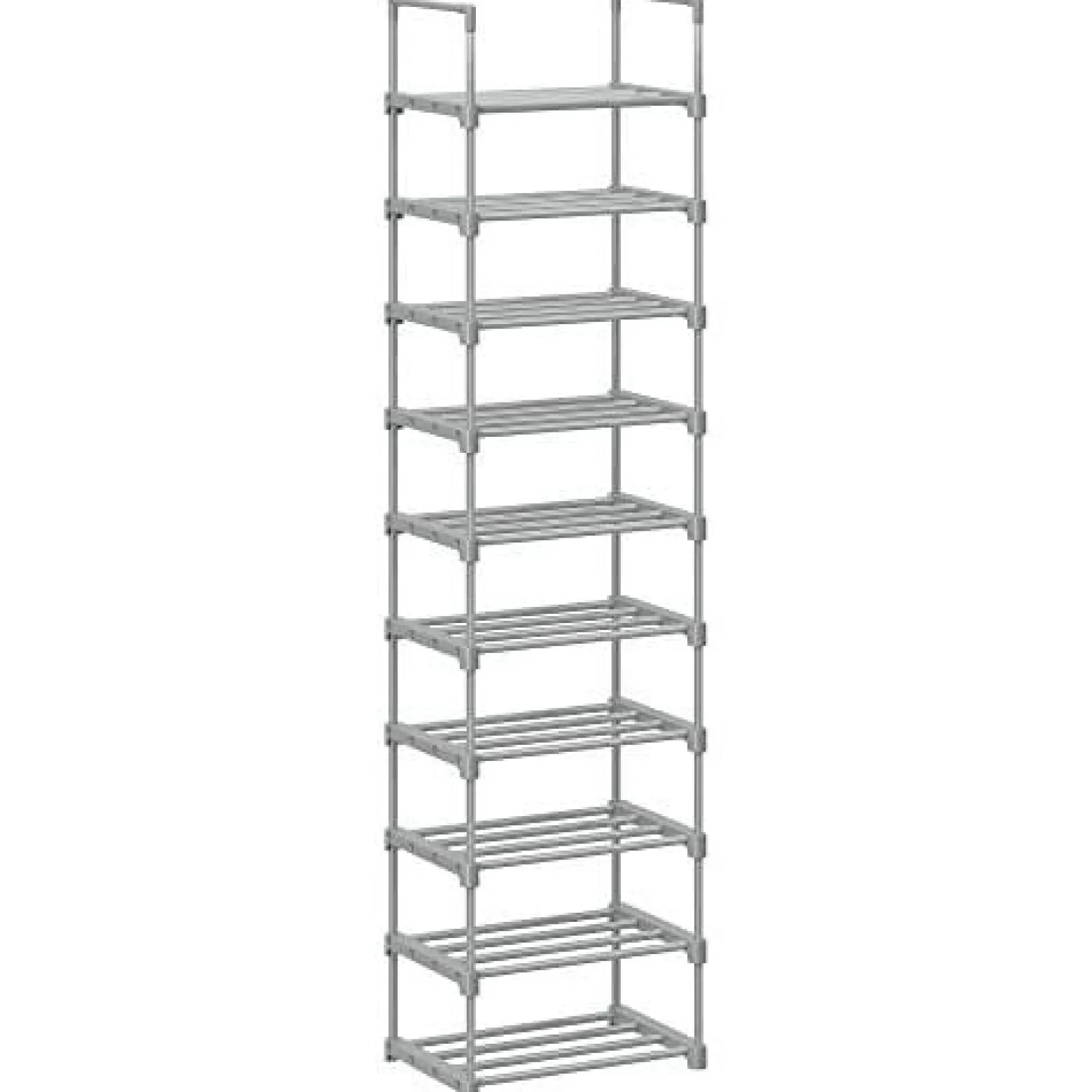 Stojak Na Buty, 10-Poziomowy Metalowy Organizator Buta