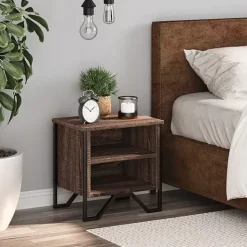 Stojąca szafka nocna z 2 szufladami dąb - Joreon