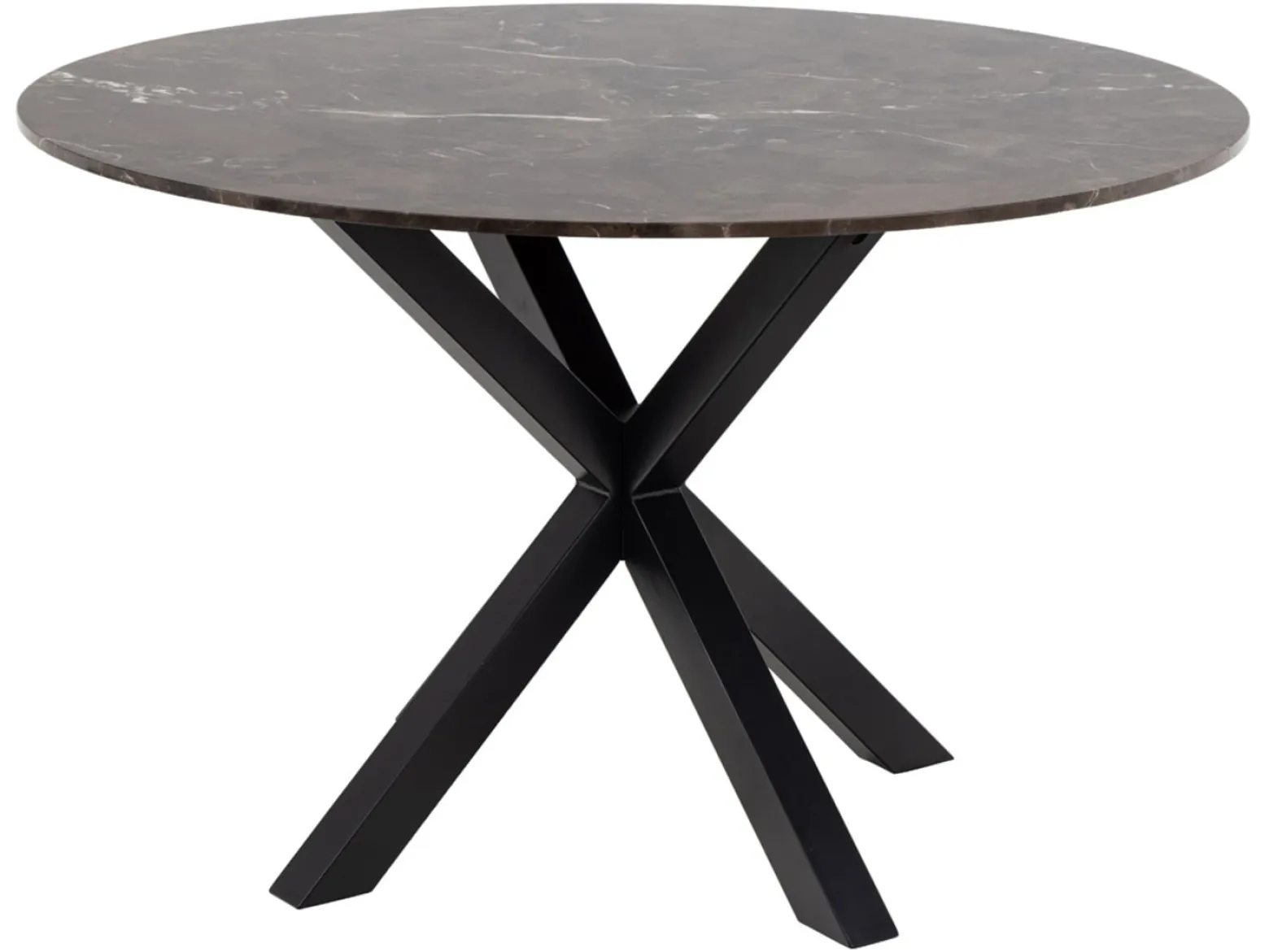 Stół okrągły Heaven 120 cm marmur brązowy