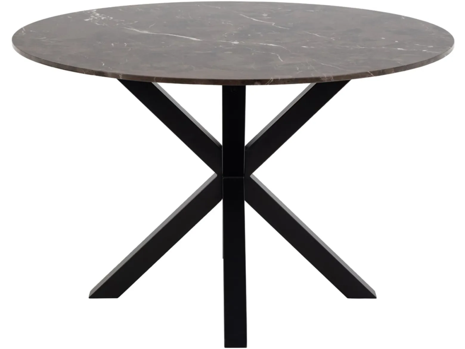 Stół okrągły Heaven 120 cm marmur brązowy