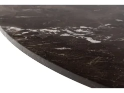 Stół okrągły Heaven 120 cm marmur brązowy