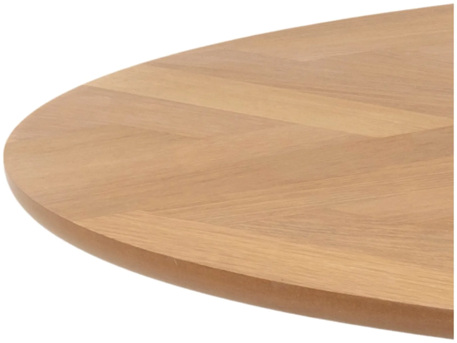 Stół okrągły Nagano 120 cm fornirowany w jodełkę