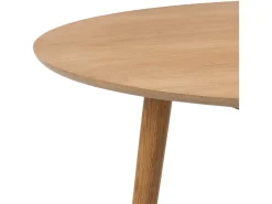 Stół okrągły Nagano 120 cm fornirowany brązowy