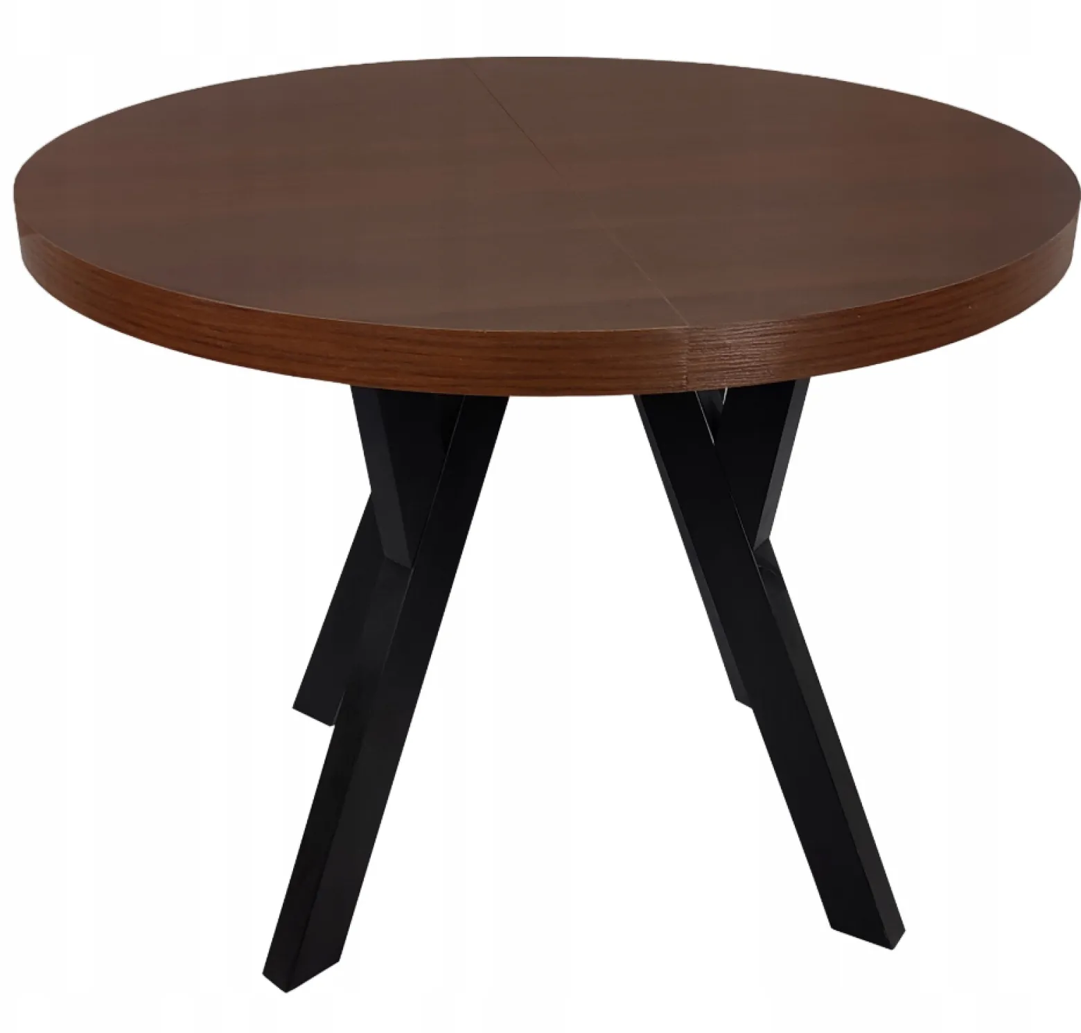 Stół okrągły rozkładany ORZECH CIEMNY Ø100/150 cm