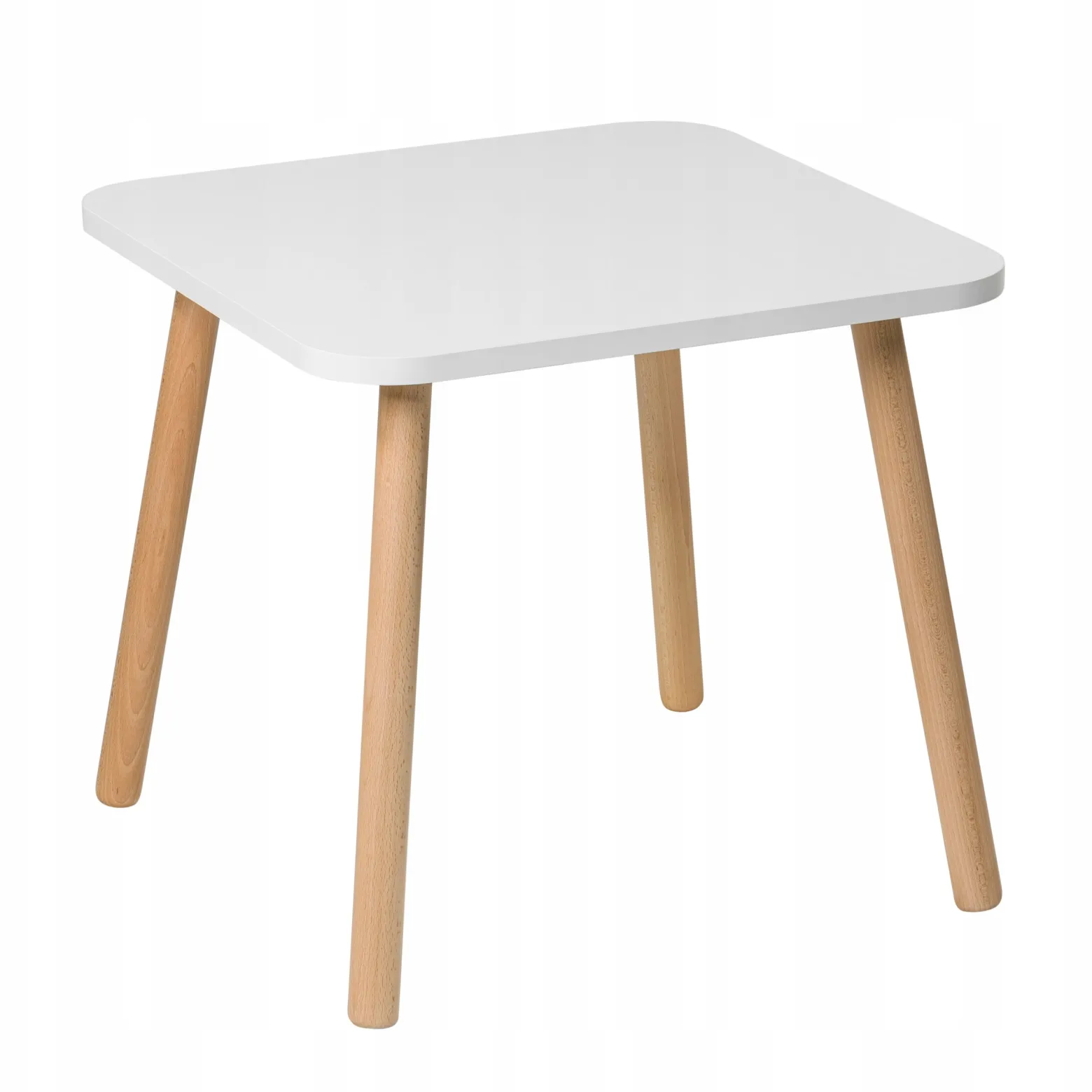 Stolik dla dzieci kwadratowy 50 cm biały