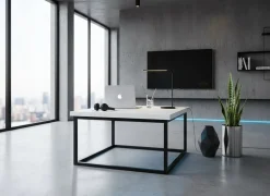 Stolik do salonu kawowy ława Biały do wyboru Stelaż Czarny 120 x 60 x 48 CM