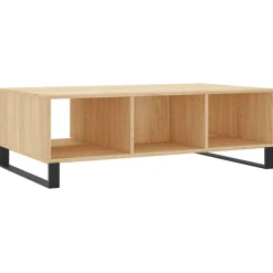 Stolik Kawowy Ława Stół Brązowy 104x60x35 Przegrody Do Salonu Do Pokoju