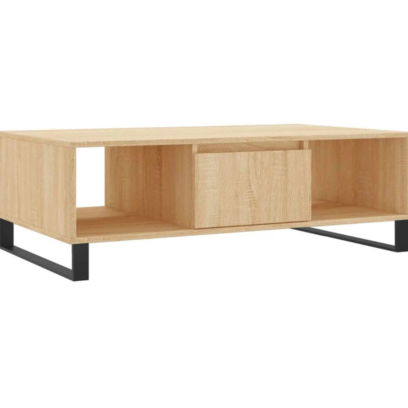 Stolik Kawowy Ława Stół Brązowy 104x60x35 Przegrody Do Salonu Do Pokoju