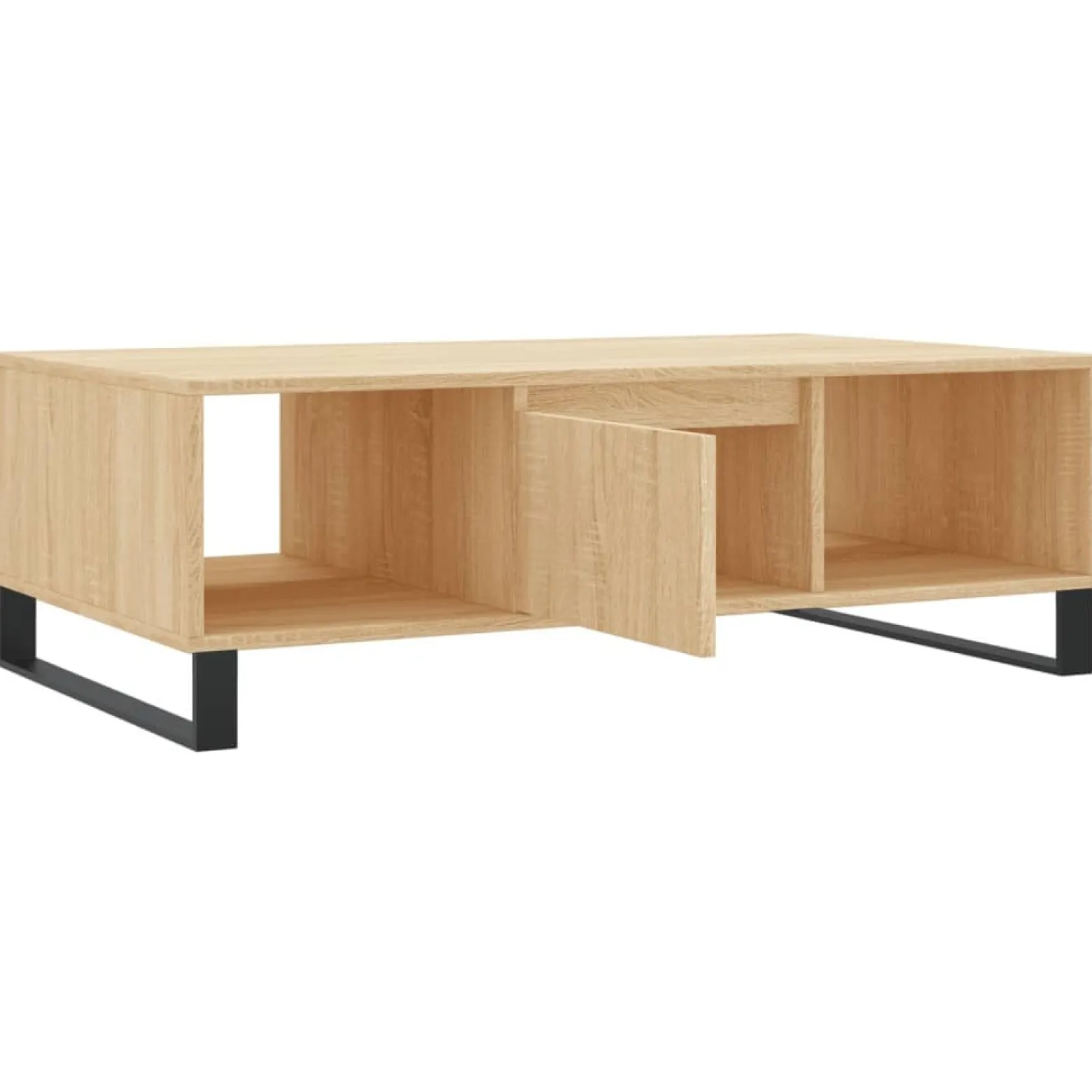 Stolik Kawowy Ława Stół Brązowy 104x60x35 Przegrody Do Salonu Do Pokoju