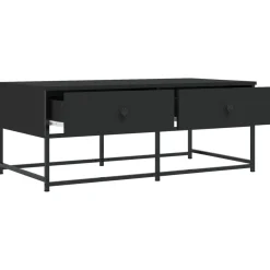 Stolik Kawowy Ława Stół Czarny 100x51x40 Do Salonu Do Pokoju