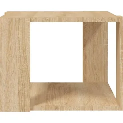 Stolik Kawowy Ława Stół Dąb Sonoma 40x40x30 Półka Do Salonu Do Pokoju