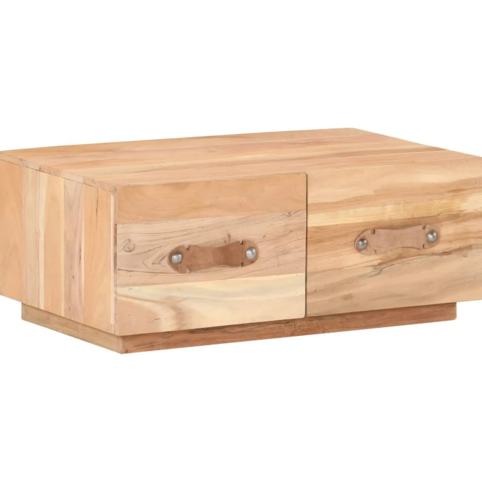 Stolik Kawowy Ława Stół Drewniany 90x50x35 Szuflady Do Salonu Do Pokoju