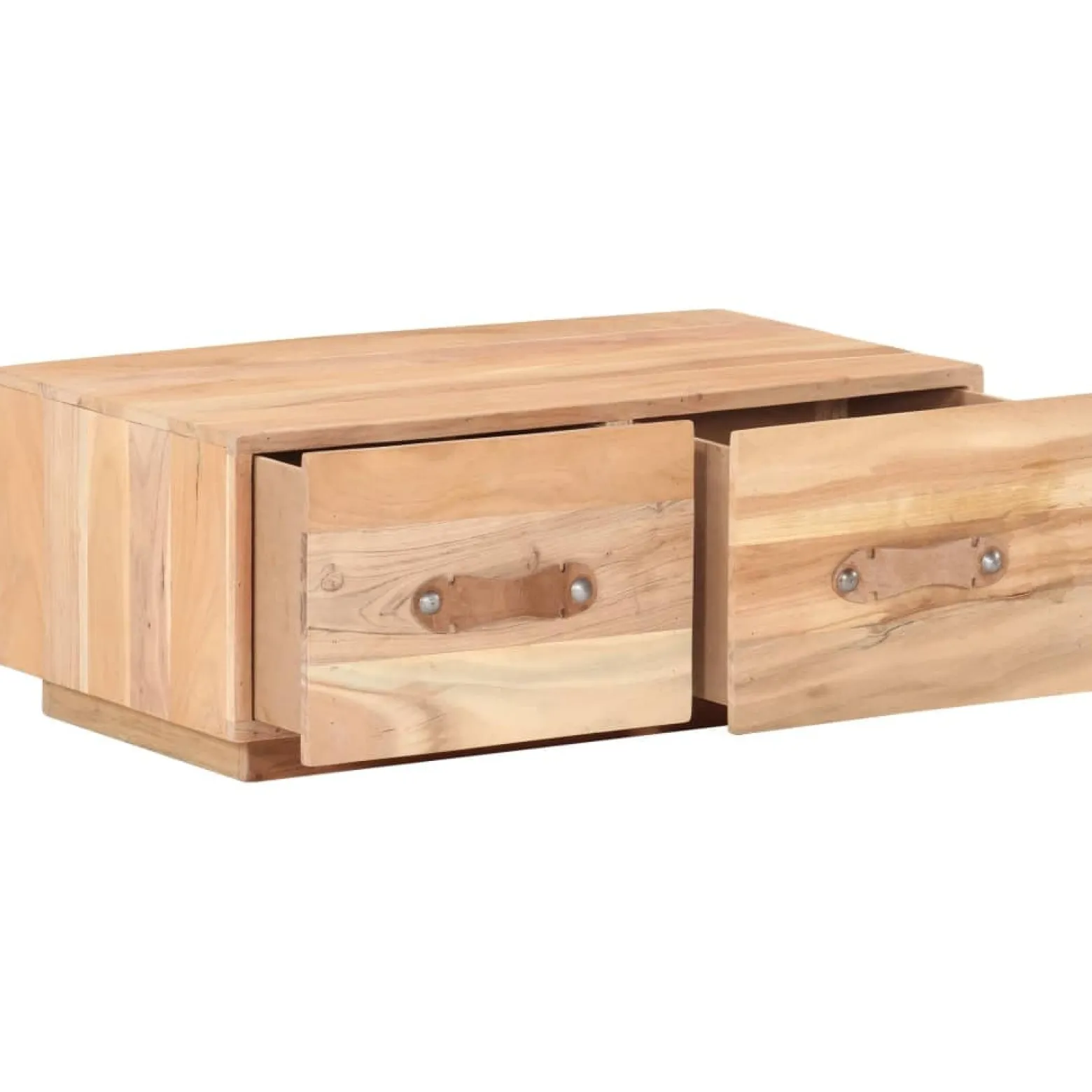 Stolik Kawowy Ława Stół Drewniany 90x50x35 Szuflady Do Salonu Do Pokoju
