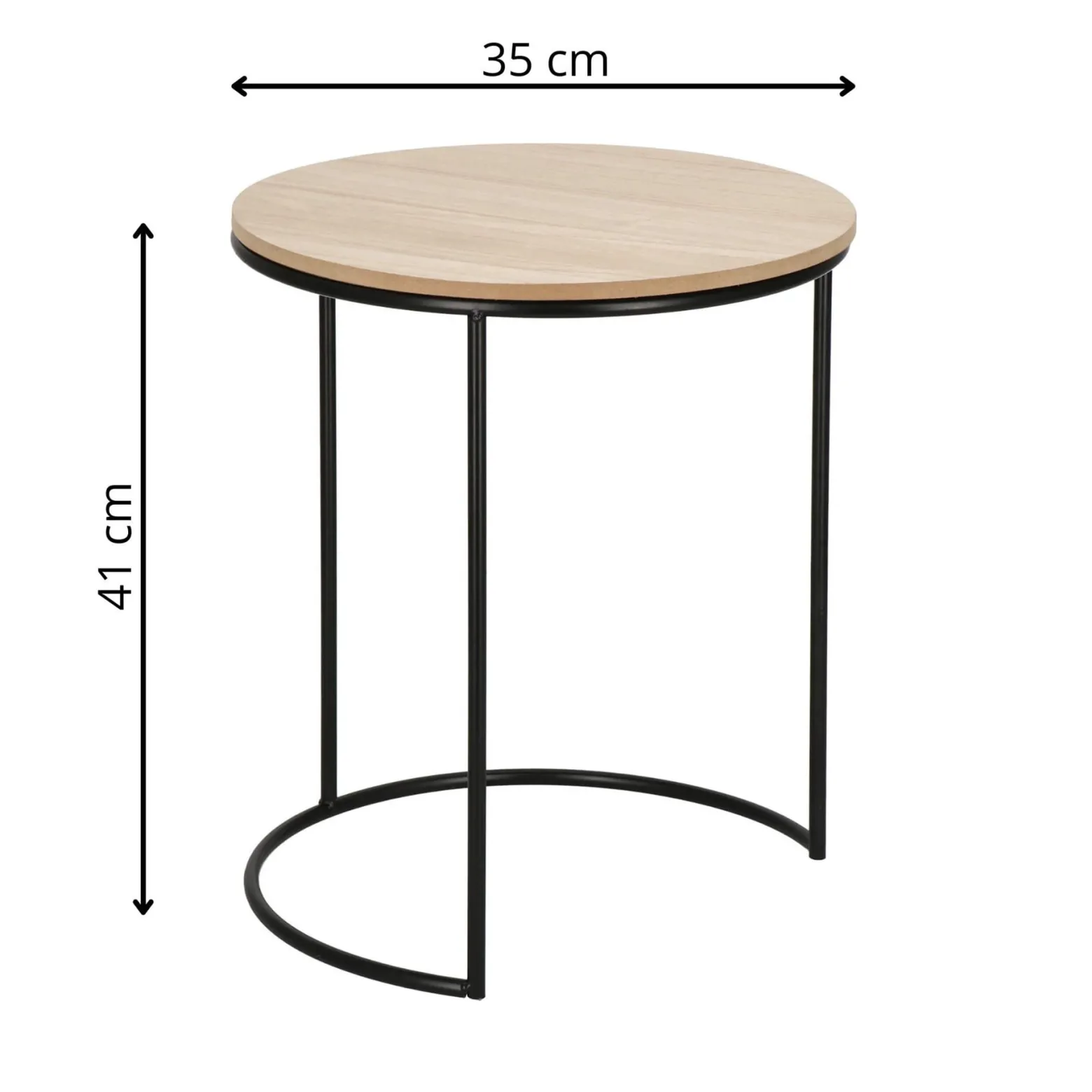 Stolik kawowy metalowy nowoczesny okrągły metalowy loft