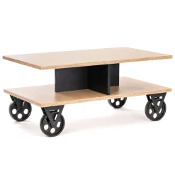 Stolik kawowy na kółkach nowoczesny agata 100cm dąb artisan