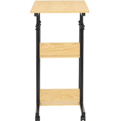 Stolik kawowy na kółkach z regulacją 76-86 cm biurko mobilne pod laptopa