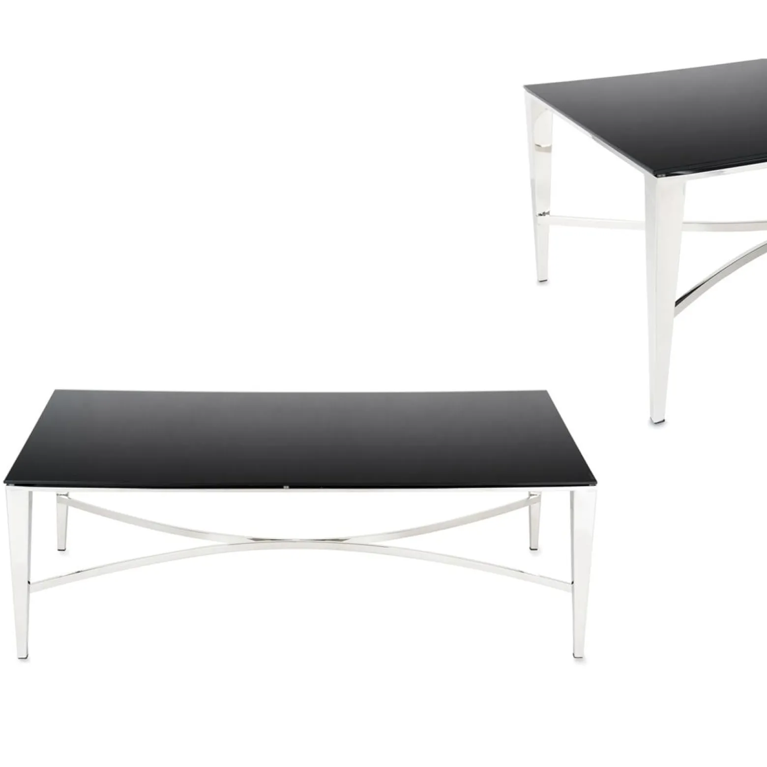 Stolik kawowy Rays Silver Black
