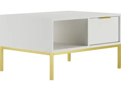 Stolik kwadratowy Austin 80 cm biały