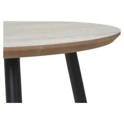STOLIK KWOWY Aalst 55x45 cm okleina trawertyn metalowe nogi