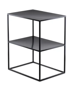 Stolik pomocniczy metalowy z półką LOFT 50 cm