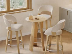 Stolik barowy Sunda dąb, podstawa dąb