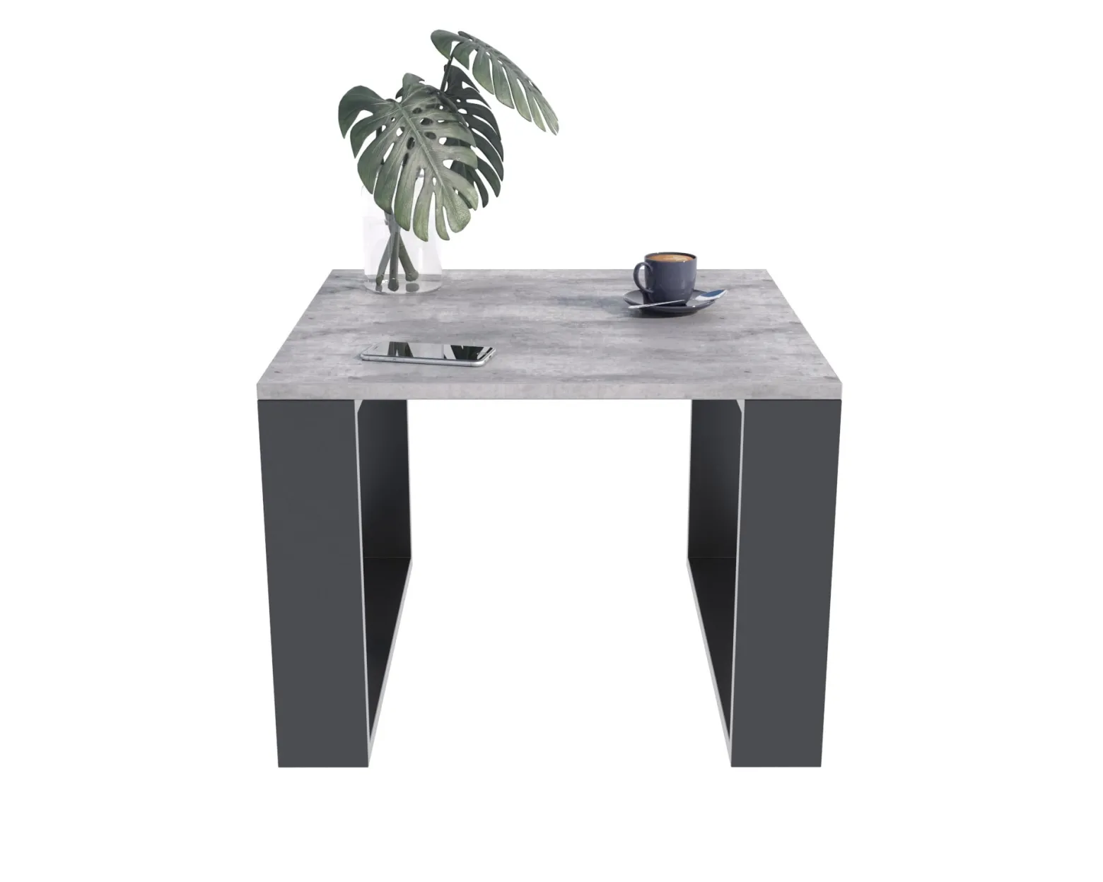 Stolik Bilbo beton/czarny