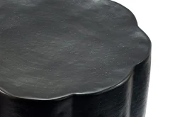 Stolik boczny aluminiowy, dekoracyjny, metalowy, pomocniczy, sofowy, mały