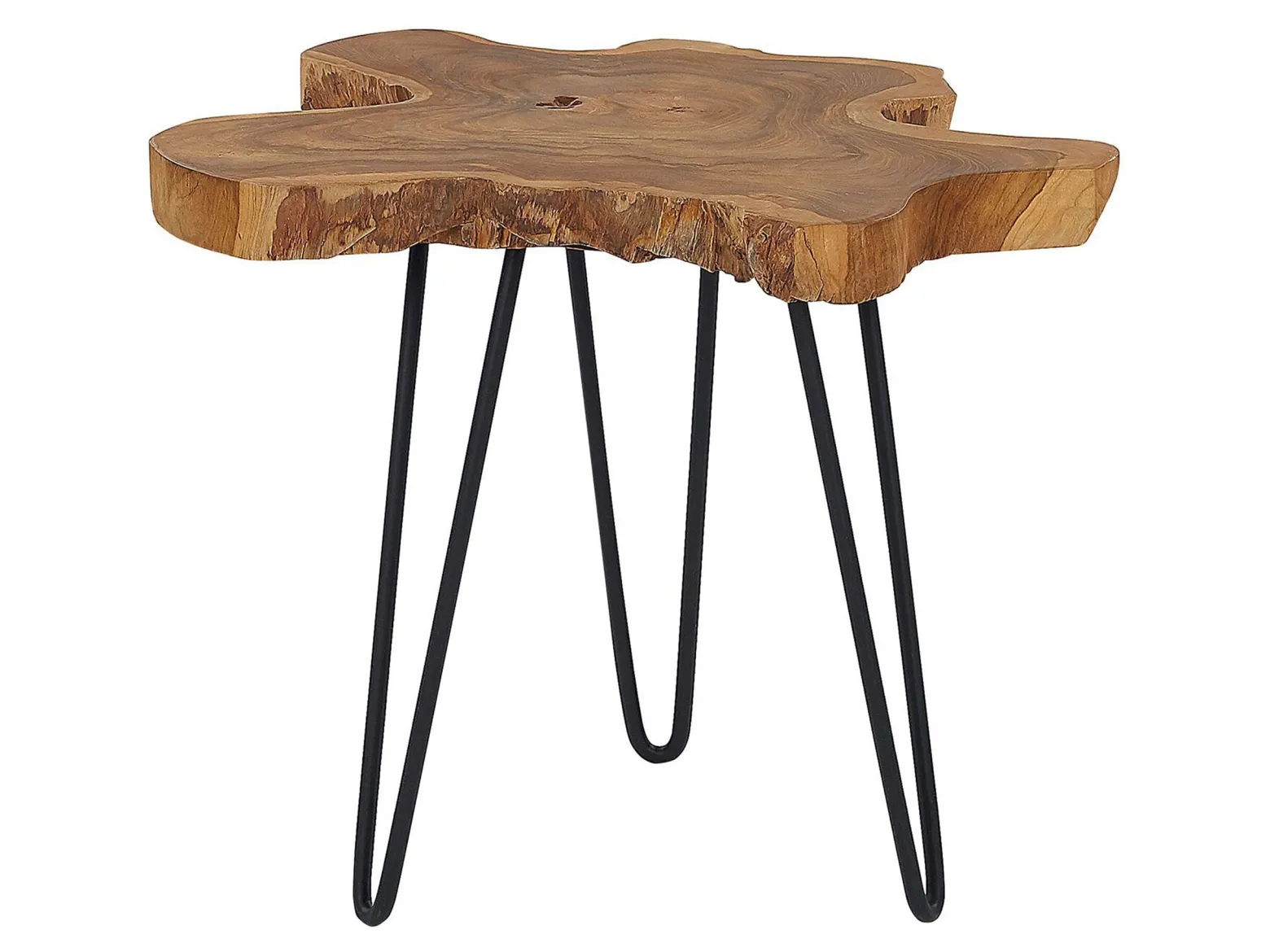 2 stoliki boczne pomocnicze metal drewno