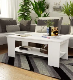 Stolik kawowy AKORD KAMI Biały 120 cm Biały mat 120x50x45 cm