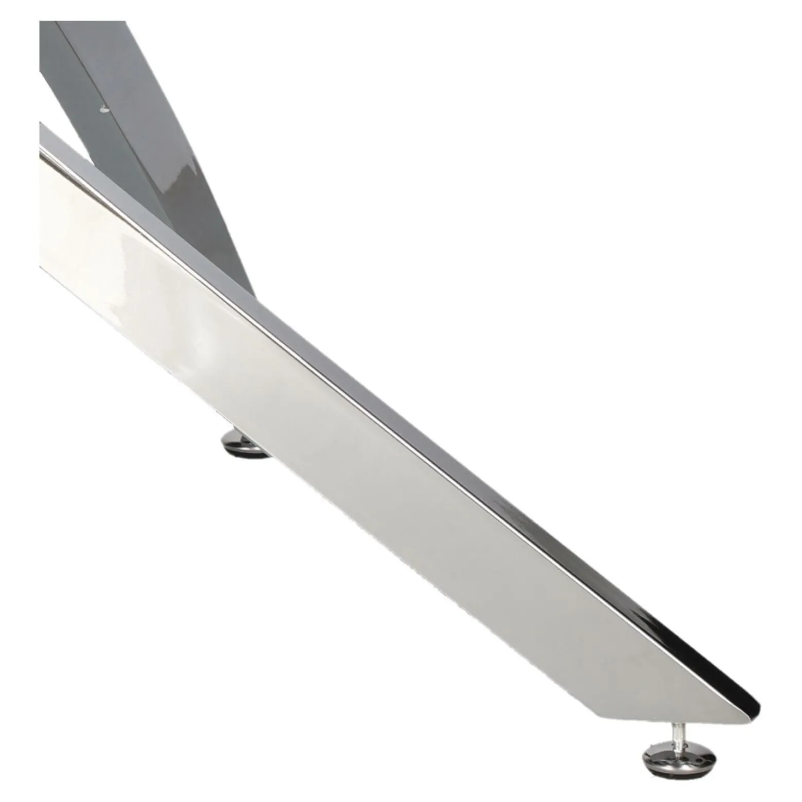 STOLIK KAWOWY Amber okrągły 90cm SZKŁO HARTOWANE nogi chrom