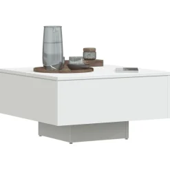 Stolik Kawowy Ława Stół Biały 60x60x31.5 Do Salonu Do Pokoju