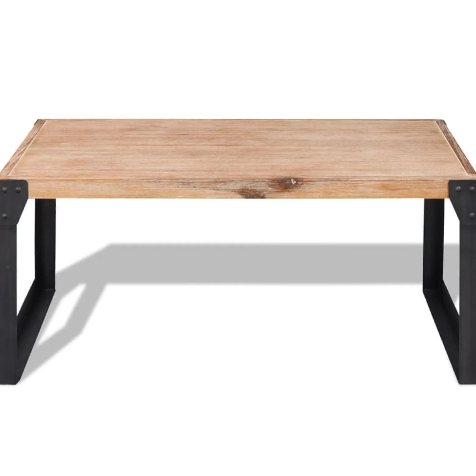 Stolik Kawowy Ława Stół Brązowy Drewniany 100x60x45 Do Salonu Do Pokoju