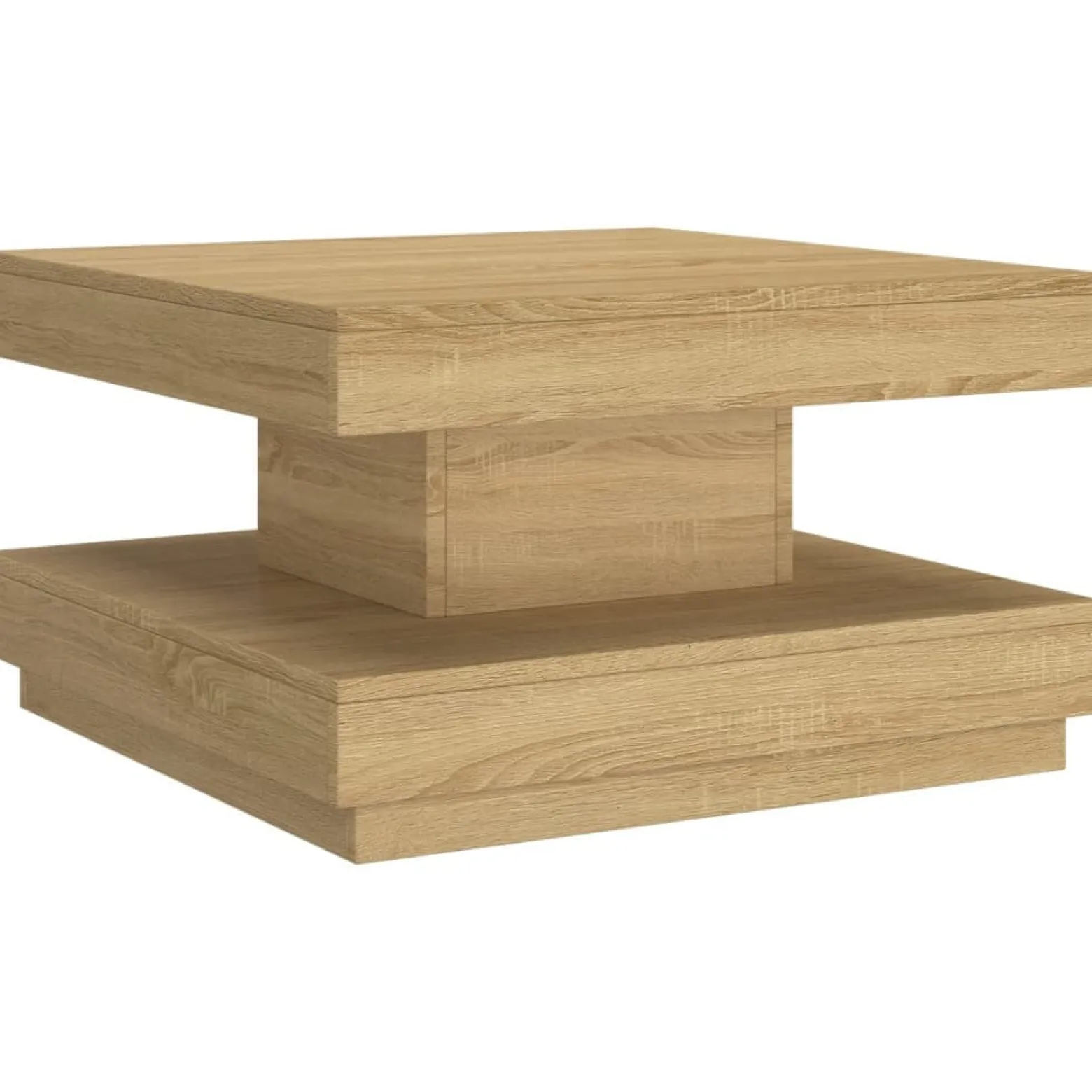 Stolik Kawowy Ława Stół Brązowy 60x60x35 Do Salonu Do Pokoju