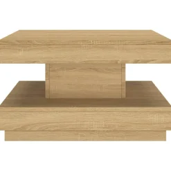 Stolik Kawowy Ława Stół Brązowy 60x60x35 Do Salonu Do Pokoju