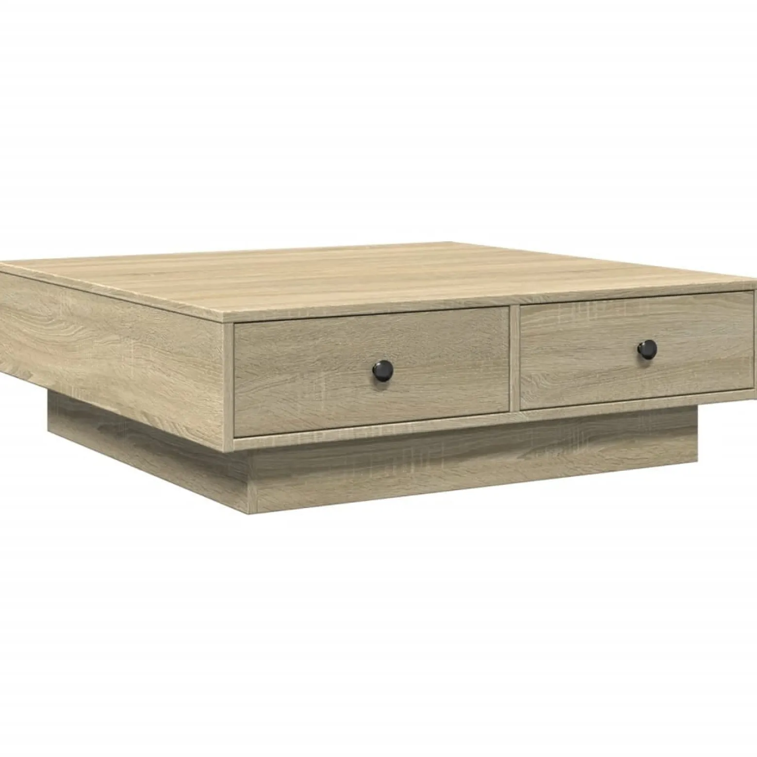 Stolik Kawowy Ława Stół Brązowy 90x90x28 Do Salonu Do Pokoju