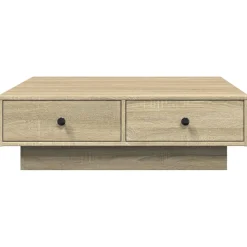 Stolik Kawowy Ława Stół Brązowy 90x90x28 Do Salonu Do Pokoju