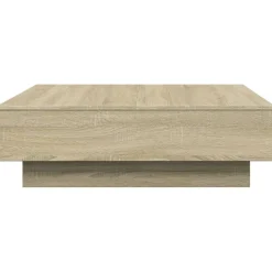 Stolik Kawowy Ława Stół Brązowy 90x90x28 Do Salonu Do Pokoju