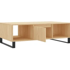 Stolik Kawowy Ława Stół Brązowy 104x60x35 Przegrody Do Salonu Do Pokoju
