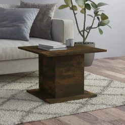 Stolik Kawowy Ława Stół Brązowy 55.5x55.5x40 Do Salonu Do Pokoju