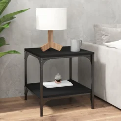 Stolik Kawowy Ława Stół Czarny 40x40x40 Do Salonu Do Pokoju