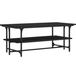Stolik Kawowy Ława Stół Czarny 100x50x40 Do Salonu Do Pokoju