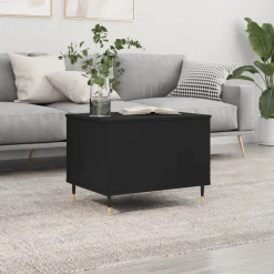 Stolik Kawowy Ława Stół Czarny 60x44.5x45 Podnoszony Blat Do Salonu