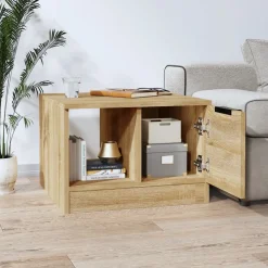 Stolik Kawowy Ława Stół Dąb Sonoma 50x50x36 Do Salonu Do Pokoju