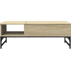 Stolik Kawowy Ława Stół Dąb Sonoma 100x50x35 Ukryty Schowek Do Salonu