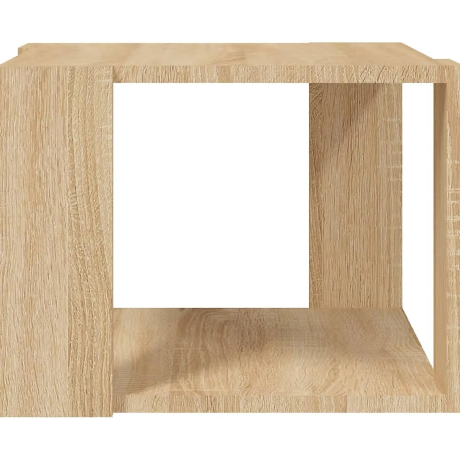 Stolik Kawowy Ława Stół Dąb Sonoma 40x40x30 Półka Do Salonu Do Pokoju