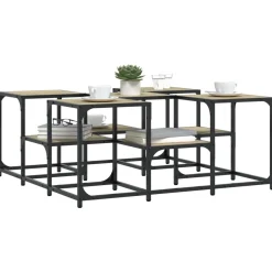 Stolik Kawowy Ława Stół Dąb Sonoma 91x91x40 Do Salonu Do Pokoju