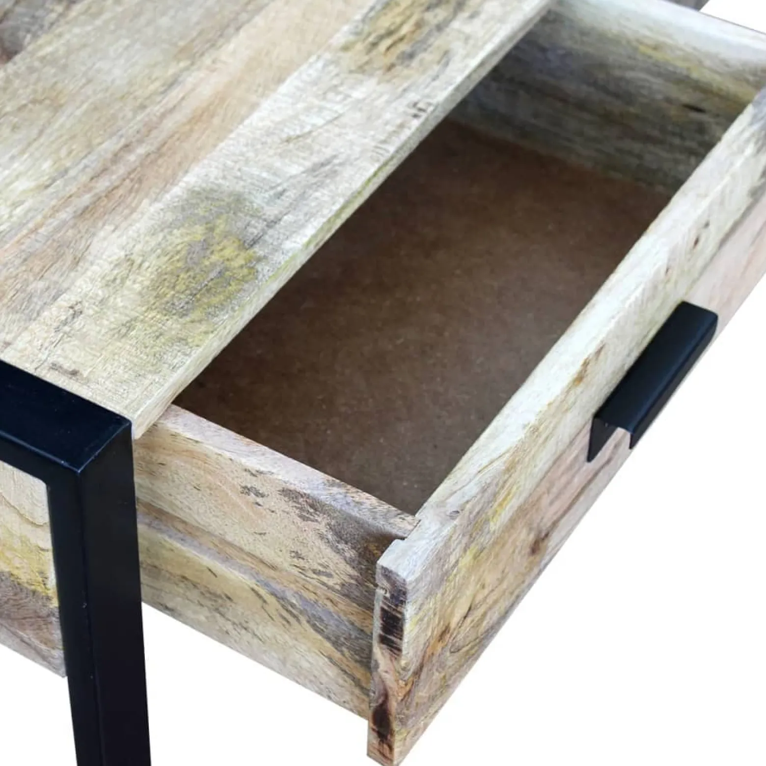 Stolik Kawowy Ława Stół Drewniany 100x60x40 Szuflady Do Salonu Do Pokoju